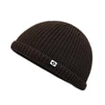 thumbnail image 1 of Unisex Autumn Winter Warm Knitted Hat - Cold-Proof Woolen Pull-On Cap, Classic Versatile Cold Weather Headwear,Size:One Size, 1 of 5