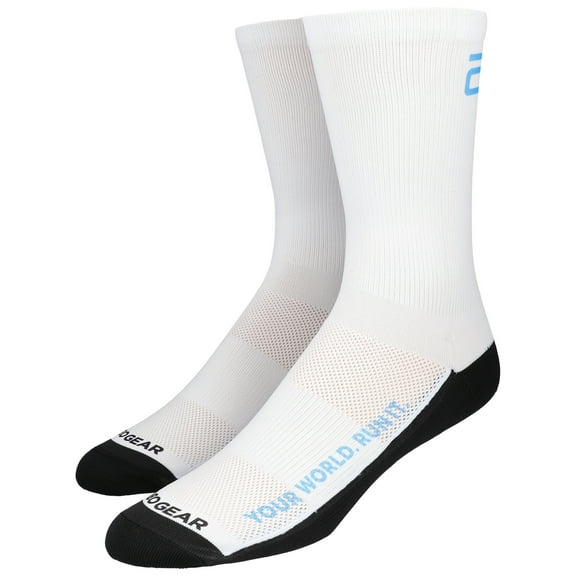 Unisex-BOCO Gear  White World Marathon Majors Crew Socks