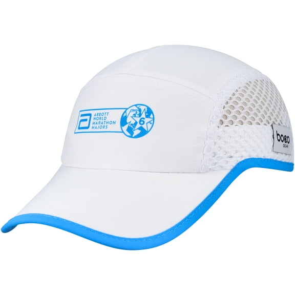 Unisex-BOCO Gear White World Marathon Majors Running Mesh Adjustable Hat