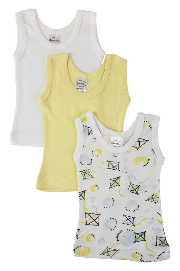 Unisex Baby 3 Pc Tank Tops