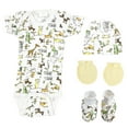 thumbnail image 1 of Unisex Baby 4 Pc Cotton Layette Sets for Newborns and Infants, 1 of 5