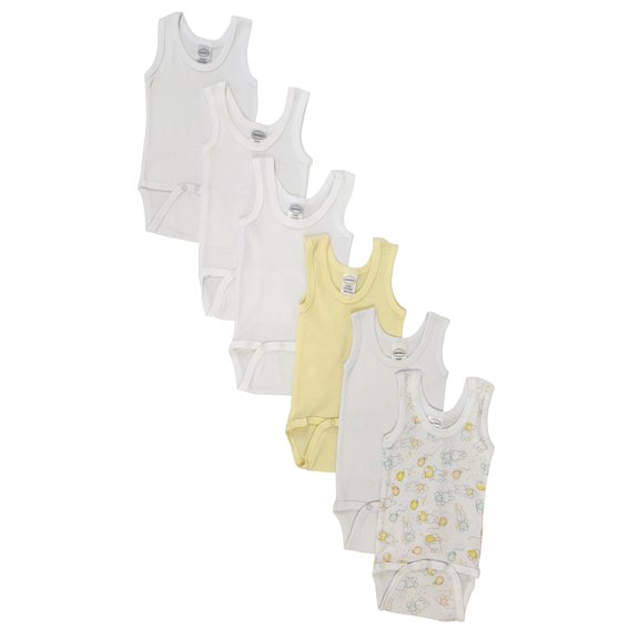 Unisex Baby 6 Pc Onezies and Tank Tops