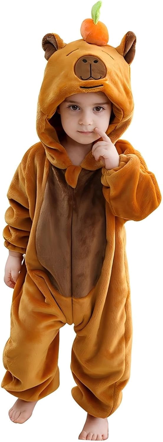Unisex Baby Animal Onesie Flannel Hooded Romper for Infants Toddlers (0-3 Years) Winter Jumpsuit for Boys and Girls