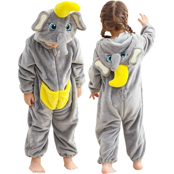 Unisex Baby Animal Onesie Hoodies Romper Flannel Soft jumpsuits Outfit For Girls Boys 0-4T