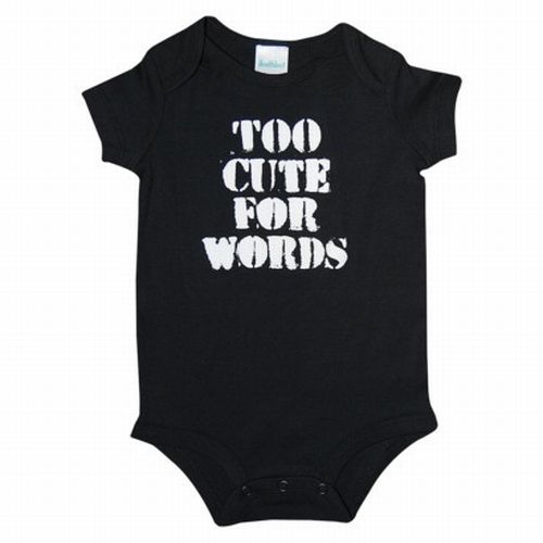 Unisex Baby Attitude Romper - Too Cute For Words - image 1 of 2