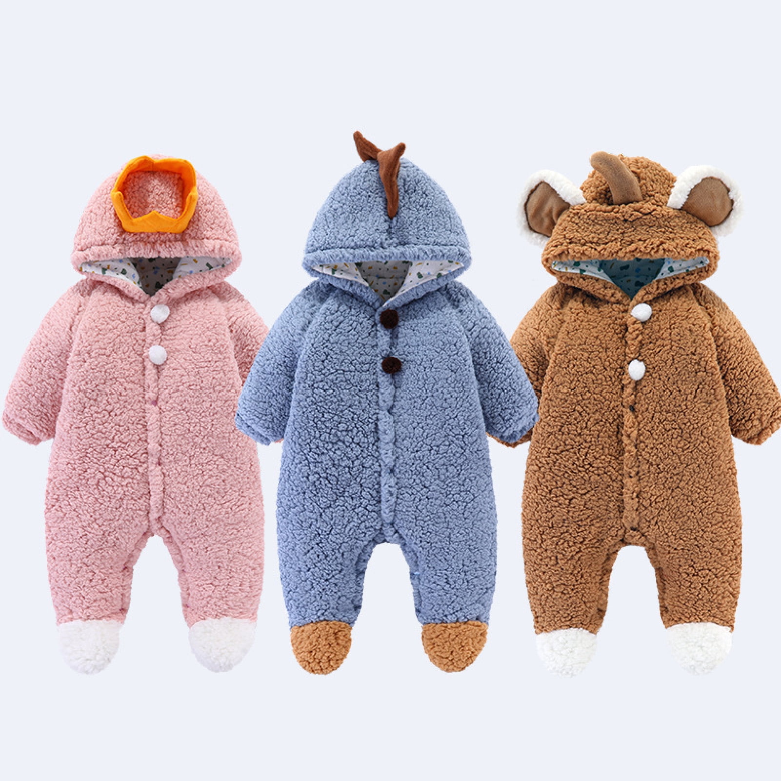 Big Bear Enjoy Hooded Baby Winter Suit – Maroon Two-Piece Set