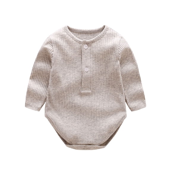 Unisex Baby Boy Girl Long Sleeve Romper Jumpsuit Newborn Fall Outfits Cute Onesie Bodysuit Infant Soft One Piece Pajamas Boy Girl Home Outfits