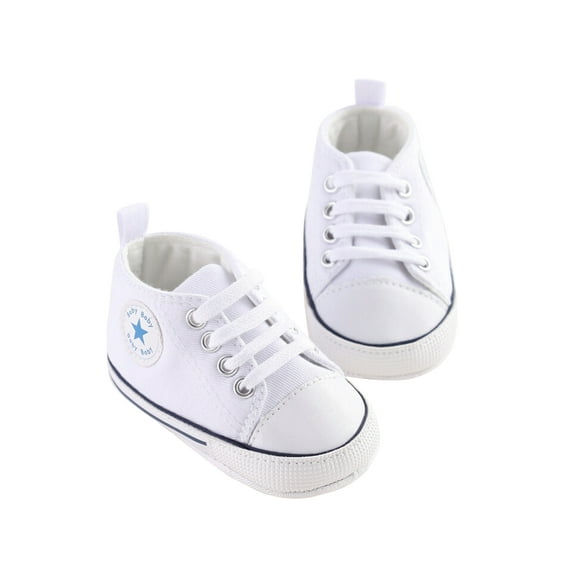 Unisex Baby Boys Girls Sneaker Soft Anti-Slip Sole Newborn Infant First Walkers Canvas Denim Shoes