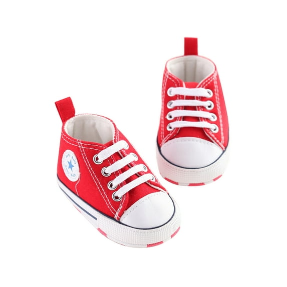 Unisex Baby Boys Girls Sneaker Soft Anti-Slip Sole Newborn Infant First Walkers Canvas Denim Shoes