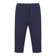 thumbnail image 1 of ChbgutlmrUnisex Baby Clothes Kids Pants Fall Solid Color Cotton Comfy Elastic Waisted Casual Trousers, 1 of 2