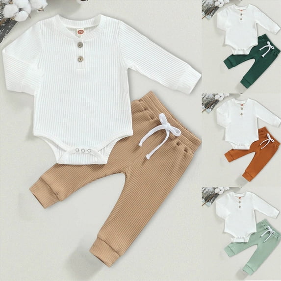 Unisex Baby Cozy Long Sleeve Bodysuits 6-12 Months 12-24 Months 2t 3t 4t 5t 6t 7t 8t 9t Children(Brown,3-6 Months)