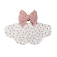 thumbnail image 1 of Unisex Baby Floral Print Korean Style Bib and Burp Cloth Headband Set for and Toddlers Multicolour2 0 Years-3 Years, 1 of 3