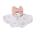 thumbnail image 1 of Unisex Baby Floral Print Korean Style Bib and Burp Cloth Headband Set for and Toddlers Multicolour4 0 Years-3 Years, 1 of 3