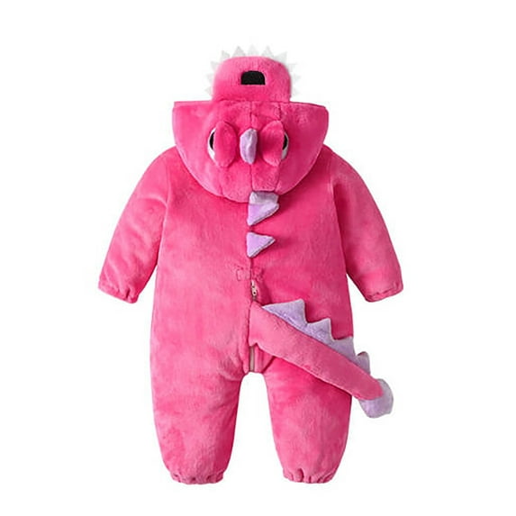 Unisex Baby Infant Dinosaur Hooded Animal Rompers One Piece Snowsuit