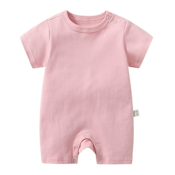 Unisex Baby Onsies Solid Baby Bodysuit Romper for 6-9 Months Baby Baby Boys And Girls Short Sleeve Romper
