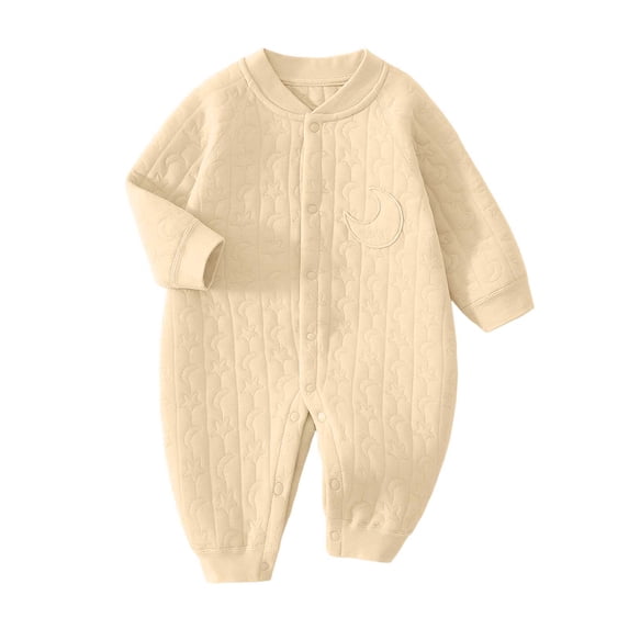 Unisex Baby Romper Cotton Long Sleeve Jumpsuit Outfit Newborn Infant Boy Bodysuit Jumpsuit for Boys Girls Gift 0-9M