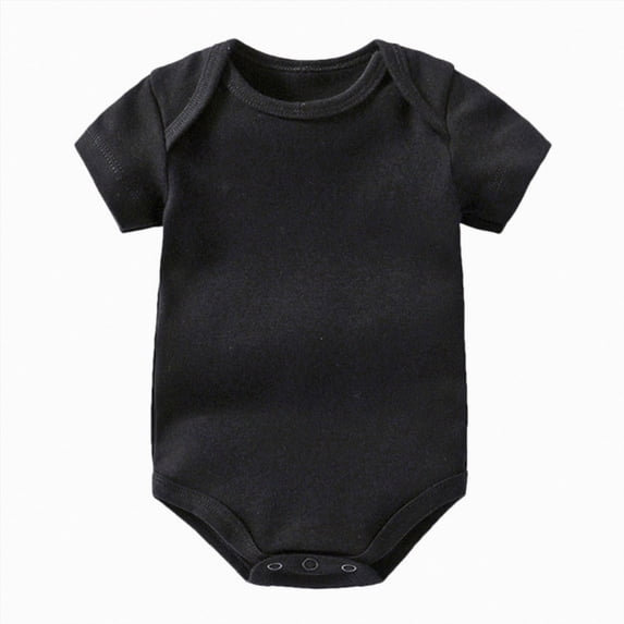 Unisex-Baby Short Sleeve Bodysuits Soft Solid Bodysuit for Newborn Cotton One-piece Boy Girl Summer Clothes 0-24M