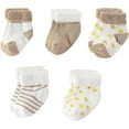 thumbnail image 1 of Unisex Baby Terry Socks 5-Pack for Baby boy and girl 0-12 Months Warm Cotton Socks, 1 of 6
