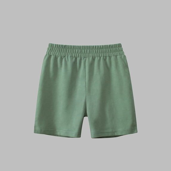 Unisex Baby Toddler Cotton Shorts Baby Pull-on Shorts Elastic Waist Soft Summer Clothes for Daily Wear 1-9 Years