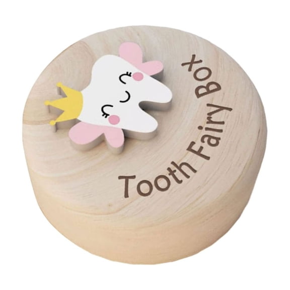 Unisex Baby Tooth Memory Box Wood Craftsmanship for Travel Organization