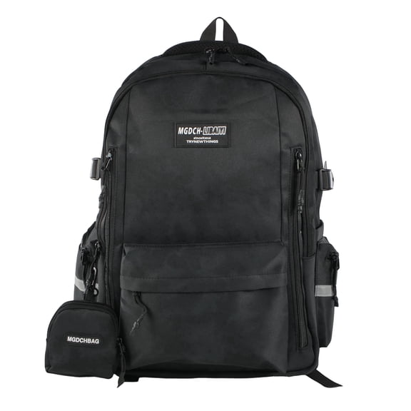 Forest Myth Backpack for Men and Women,Casual Daypack Water-Resistant Lightweight SchoolBackPack，Black