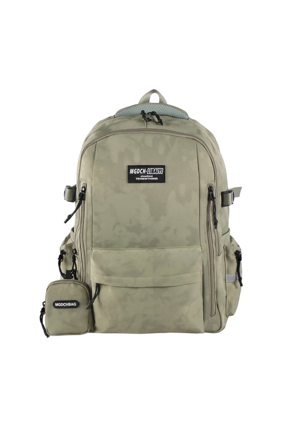 Unisex Backpack, Waterproof Lightweight Daily School Bag, Green