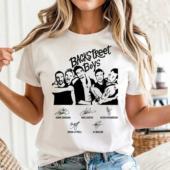 Unisex Backstreet Boys, Millennium Album Graphic T-Shirt, Sizes S-5XL, Tbun Men's And Women's Graphic Tee 100% Cotton by TBun, Full Sizes S-5XL