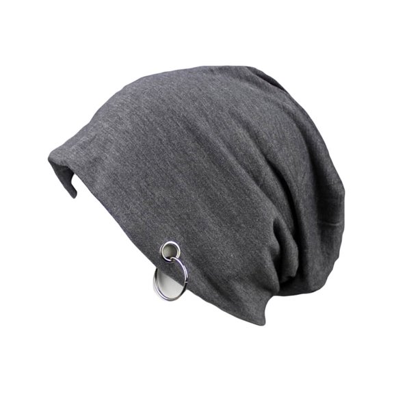 Unisex Baggy Stars Letter Pattern Cotton Blend Beanie Hat Oversized Casual Cap
