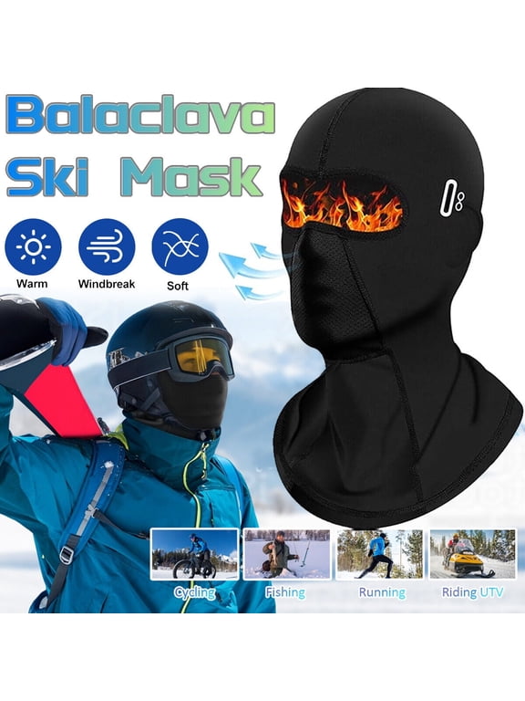 Unisex Balaclava Full Face Mask Fleece Windproof Neck Warm Winter Thermal Hood Ski Mask