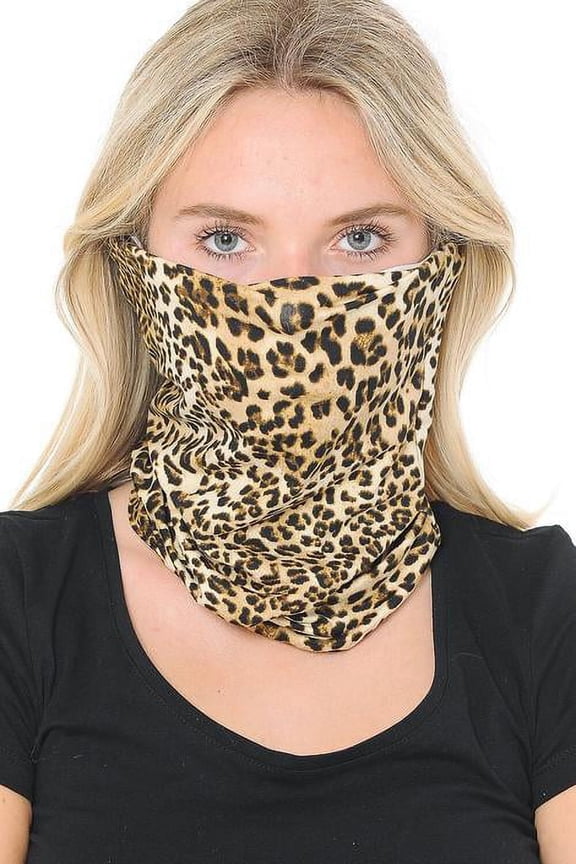 Unisex Bandana Balaclava Face Mask Neck Gaiter - Cheetah Print, UV Protection Dust Mask for Outdoor Sports, Breathable & Soft, One Size Fits Most