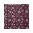 thumbnail image 1 of Unisex Bandana, Snowflake Festive Christmas, Maroon White, by Ambesonne, 1 of 3