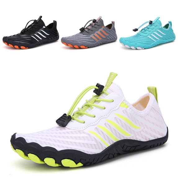 Unisex Barefoot Water Shoes for Men Women, Breathable Wide Toe Zero Drop Flexible Footwear for Hiking Walking Running Yoga & Water Sports