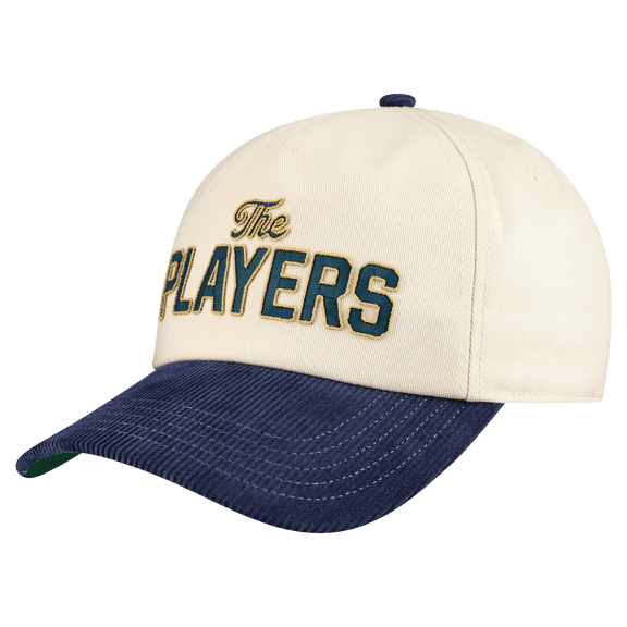 Unisex Barstool Golf Beige THE PLAYERS Chenille Snapback Hat