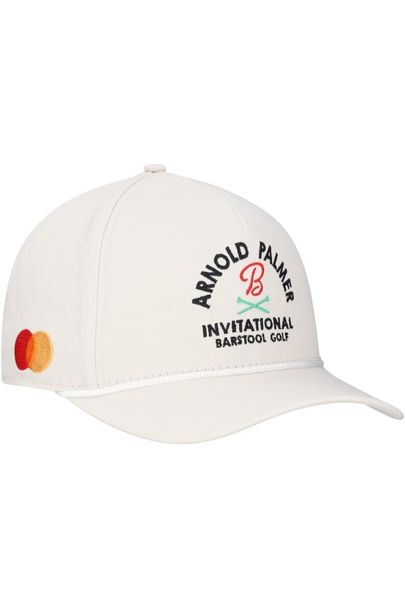 Unisex-Barstool Golf Cream Arnold Palmer Invitational Adjustable Rope Hat
