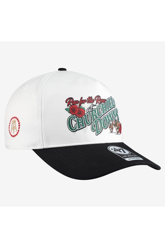 Unisex Barstool Golf x '47 White Kentucky Derby Run For The Roses Churchill Downs Hitch Adjustable Hat