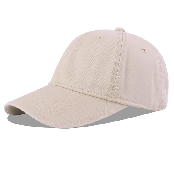 Unisex Baseball Cap 100% Cotton Fits Men Women Washed Denim Adjustable Dad Hat(Denim Blue)