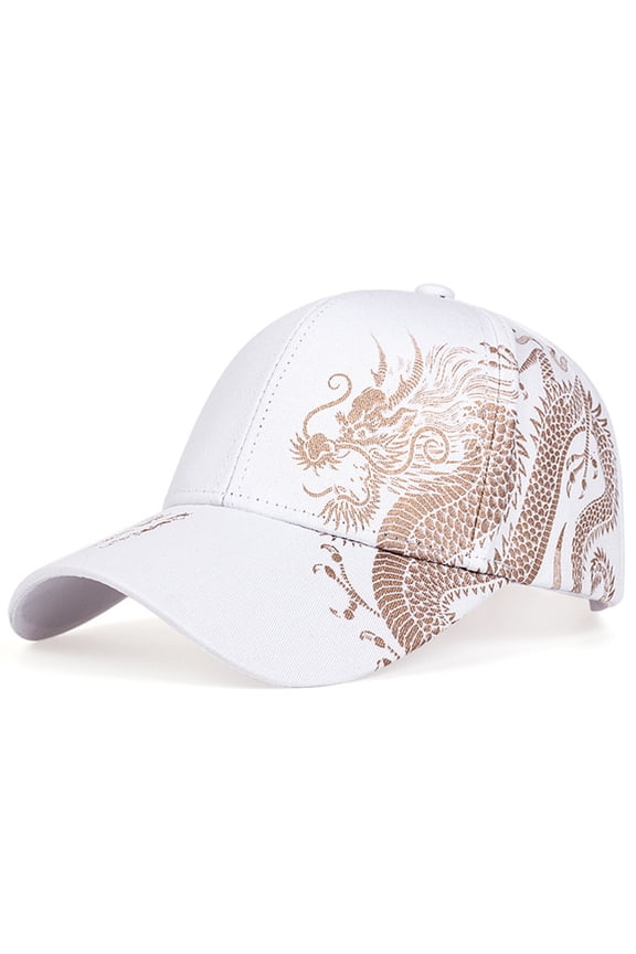 Unisex Baseball Cap Black Adjustable Chinese Style Cap Dragon Print Casual Snapback hats Bone Hip Hop Hat sun hats gorras Original Classic Cotton Adjustable Dad Hat Unconstructed Plain Cap
