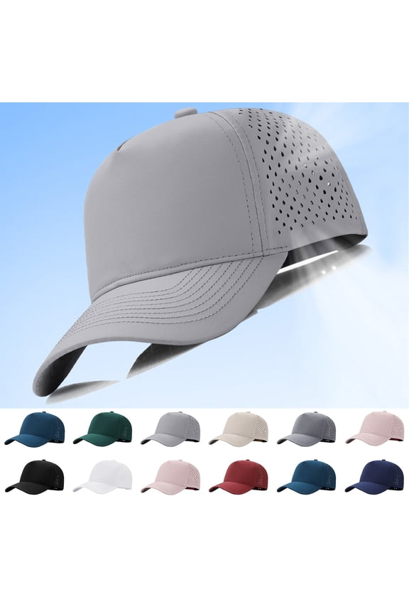 Unisex Baseball Cap, Breathable Mesh Quick-Dry Sport Hat, Five-Panel Outdoor Running Cycling Hiking Cap with Sun Protection for Men and Women-Pink