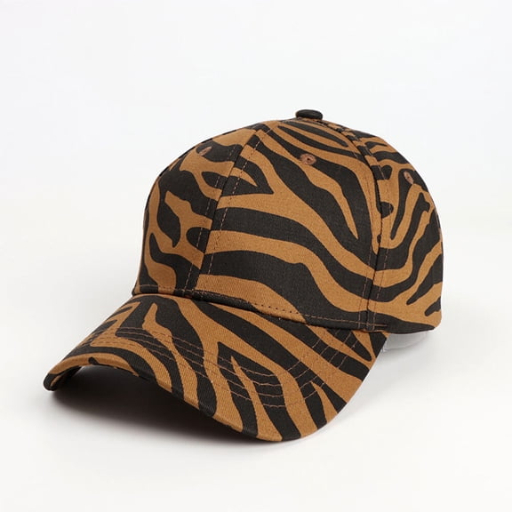 Unisex Baseball Cap Cow Leopard Zebra Printing Adjustable Hat Sun Shade Caps