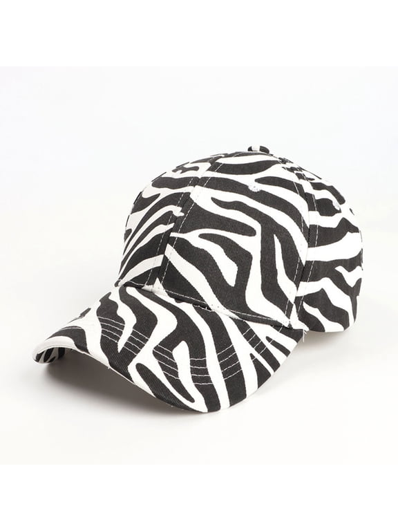 Unisex Baseball Cap Leopard Zebra Print Adjustable Hat Sun Shade Caps