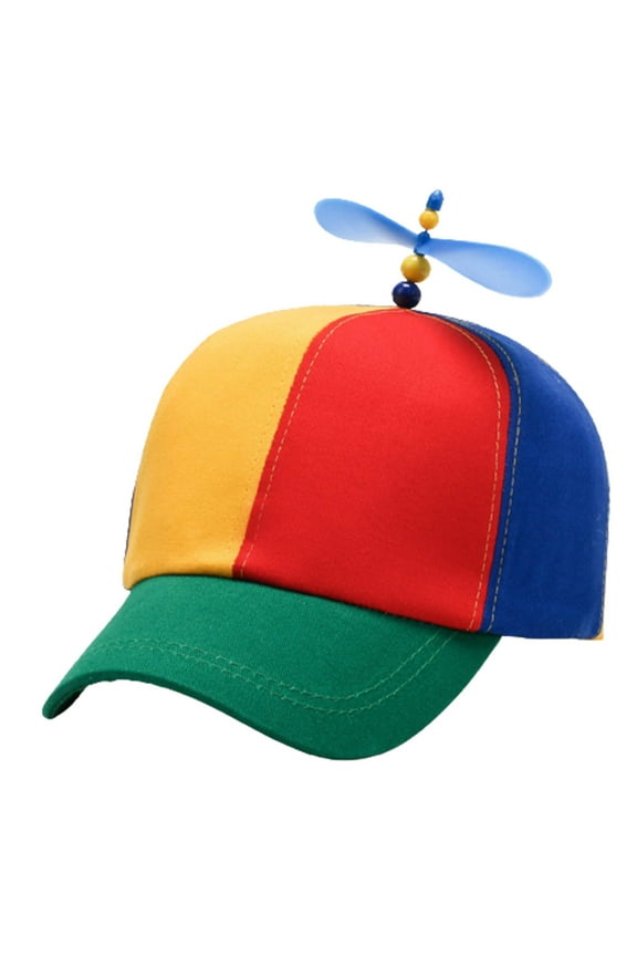 Unisex Baseball Cap Fashion Patchwork Baseball Cap Adjustable Helicopter Propeller Hat Snapback Hat