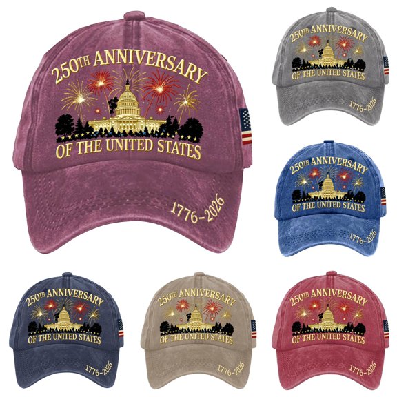 Unisex Baseball Cap with Independence Day Print Soft Peak Sun Hat Outdoor Bow Life Hat