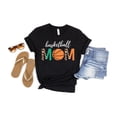 thumbnail image 1 of Unisex Basketball Mom Leopard Sports Lover T-Shirt Cotton Graphic Tee-All Size S-5Xl, 1 of 5