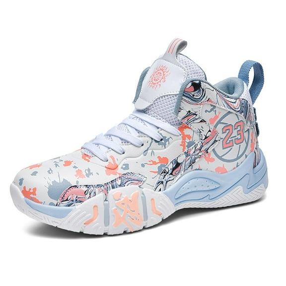 Bolognifi Unisex Basketball Shoes Air Cushioned Sports Shoes Youth Anti Slip and Durable Training Basketball Boots