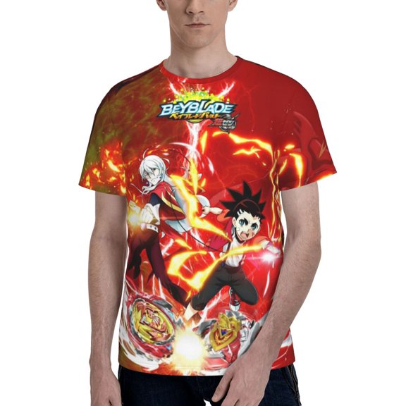 Unisex Be-,Yblade Yo Burst T Shirts For Men Women Short Sleeve Shirts 3D Graphics Tees Shirt