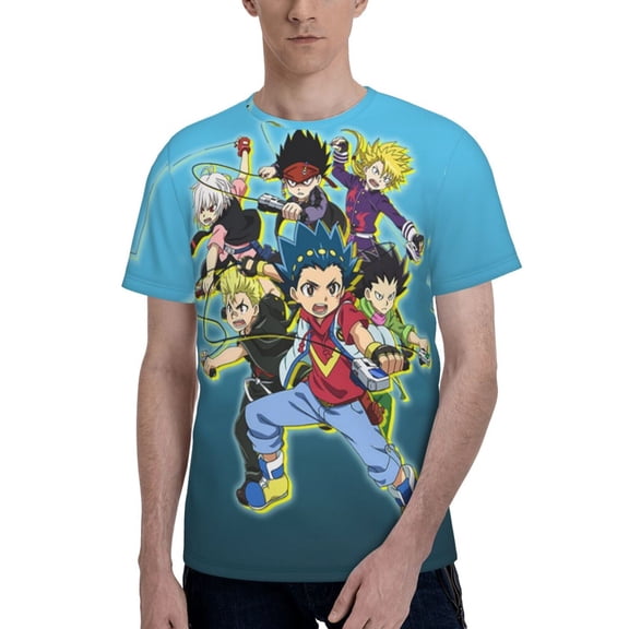 Unisex Be-,Yblade Yo Burst T Shirts For Men Women Short Sleeve Shirts 3D Graphics Tees Shirt