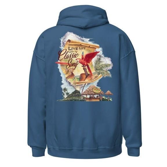 Unisex Beach Hoodie Live Life Like a Classic Song