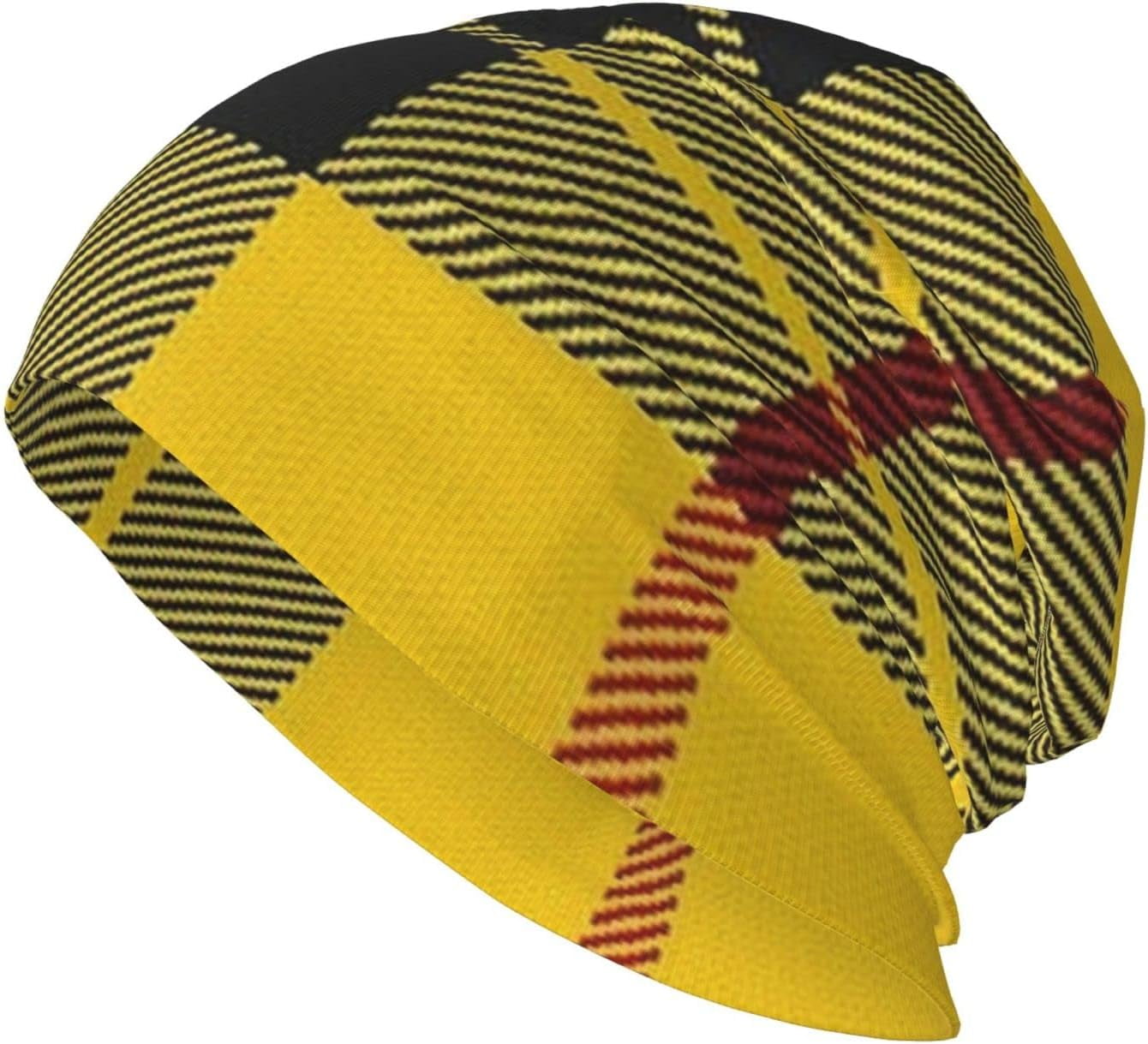 Unisex Beanie Hat Scottish Tartan Plaid Warm Knit Hat for Adult