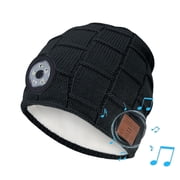 Unisex Beanie Hat with Light, USB Rechargeable 5 LED Headlamp Knitted Beanie, Gifts for Dad Father Men Husband Warm Knitted Cap