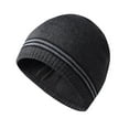 thumbnail image 1 of Unisex Beanie Hats for Men Women Knit Winter Beanies Unisex Vintage Knitted Beanie Short-Sleeved Hip-Hop Street Cap Wool Cap Dark Gray, 1 of 3